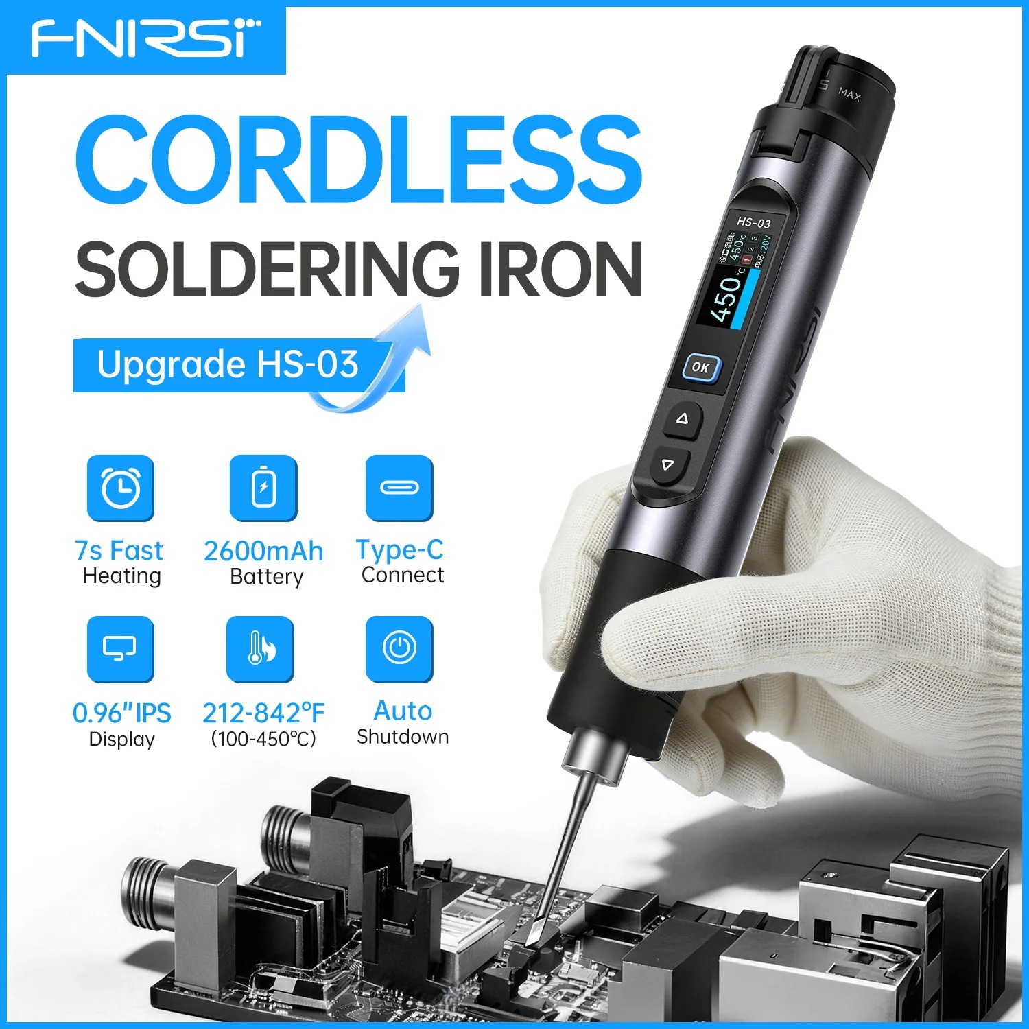 HS03 Plus 100-450 ° Saldatore  - Electronics Repair Plus recensione e prezzo